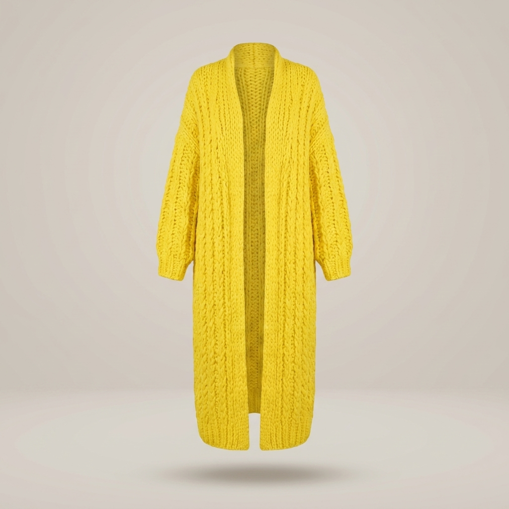 Bianca | Damen Oversize Long Strickjacke