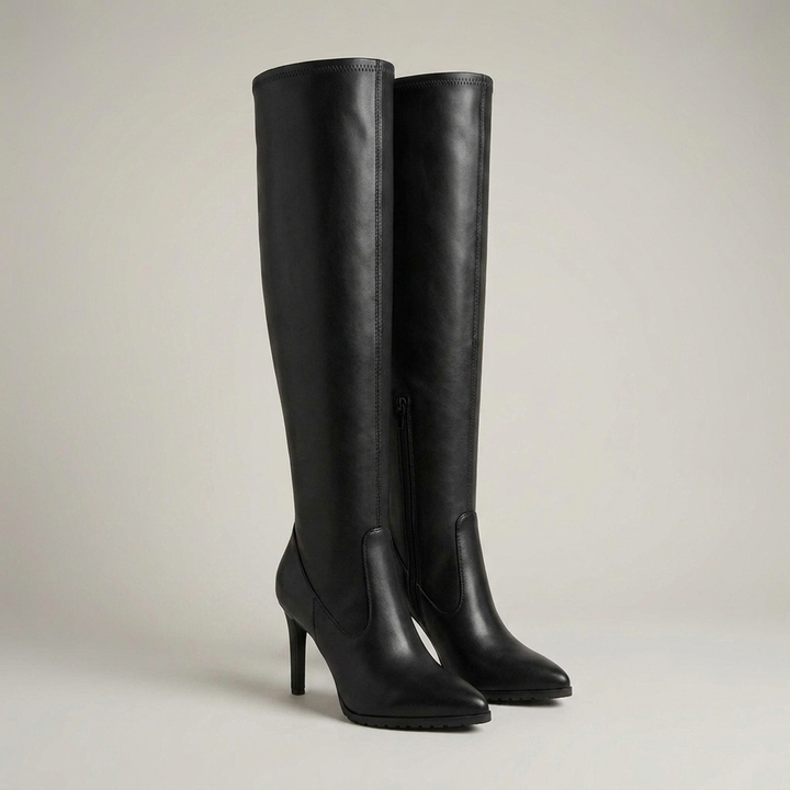Dorothea | Damen Kniehohe Stiefel mit Absatz