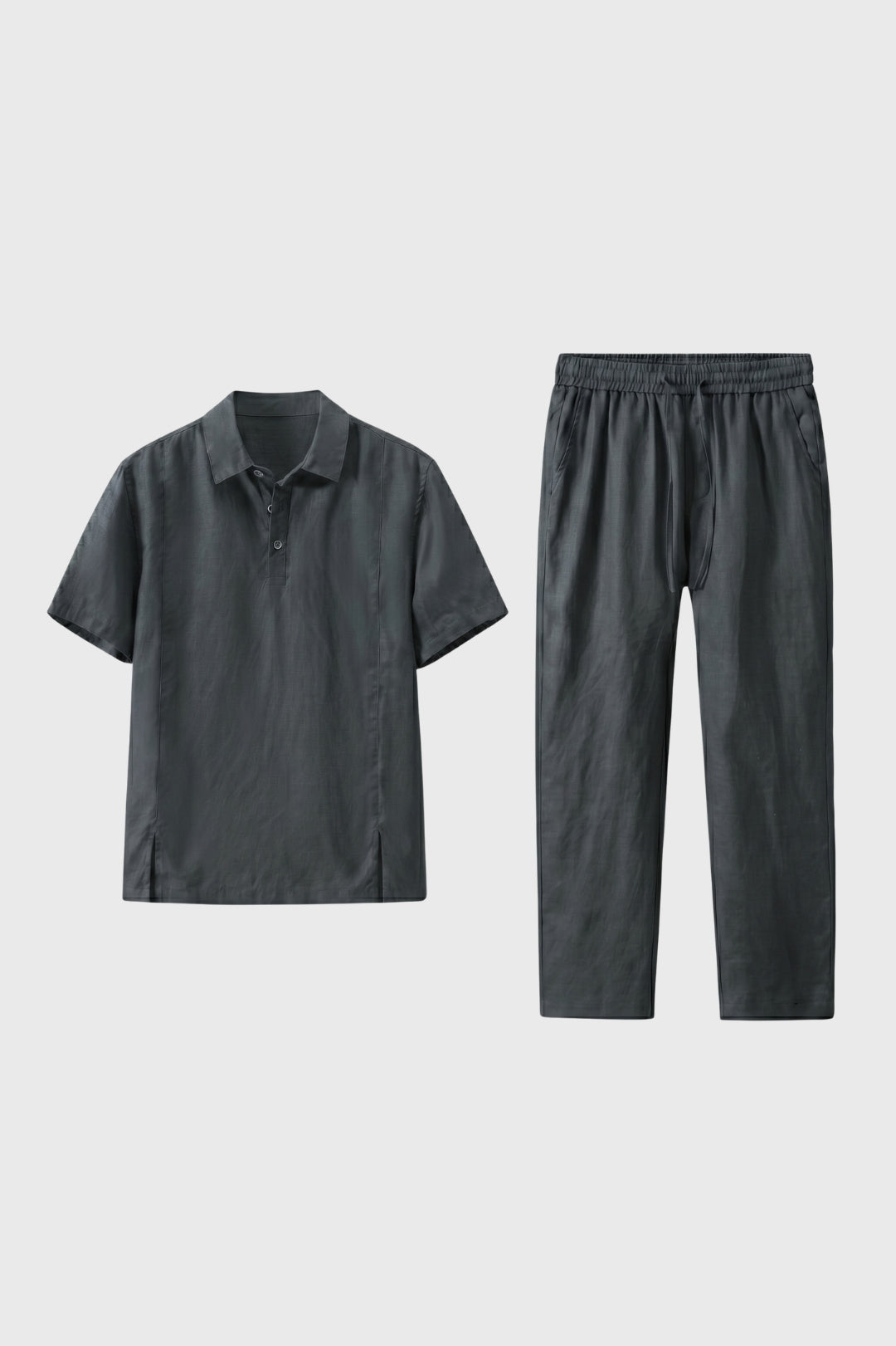 Herren-Set in gerader Passform | Kurzärmeliges Polohemd | Passende Hose | Lässig
