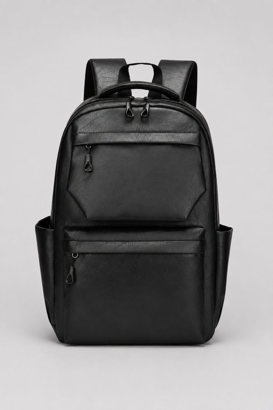 Rucksack Herren | Lederoptik | Mehrfächer | Alltag