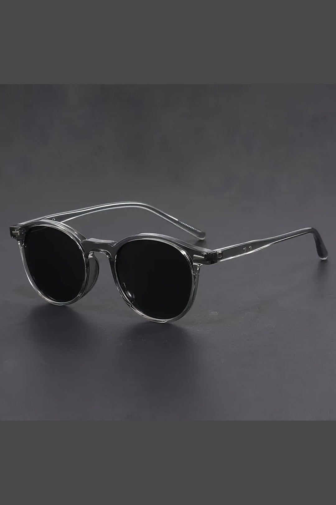 Herren-Sonnenbrille mit runder Passform | Leichter Rahmen und Retro-Schildpatt-Design