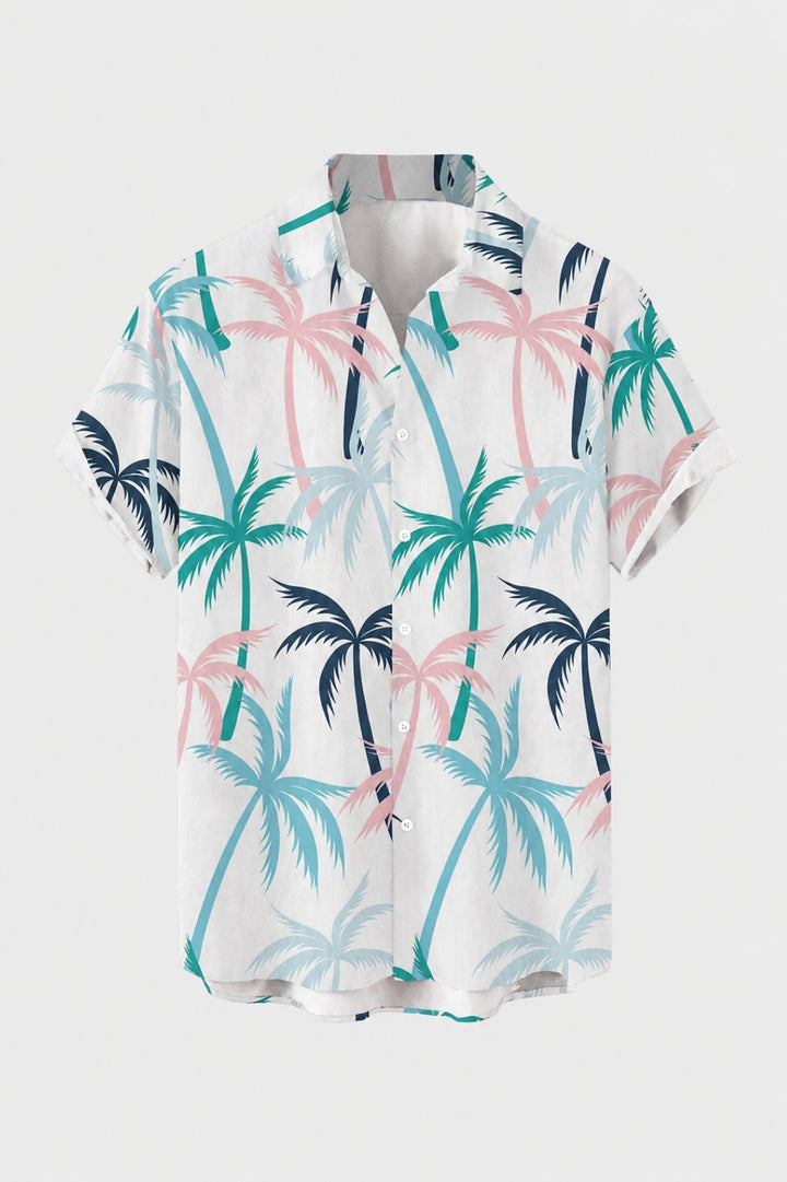 Herren Shirt | Tropenmuster | Kurzarm | Sommer