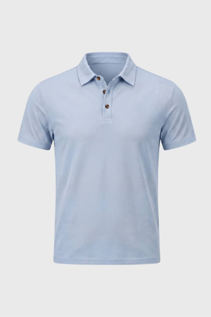 Herren-Poloshirt, Regular Fit | Beiges Kurzarmhemd mit klassischem Kragen