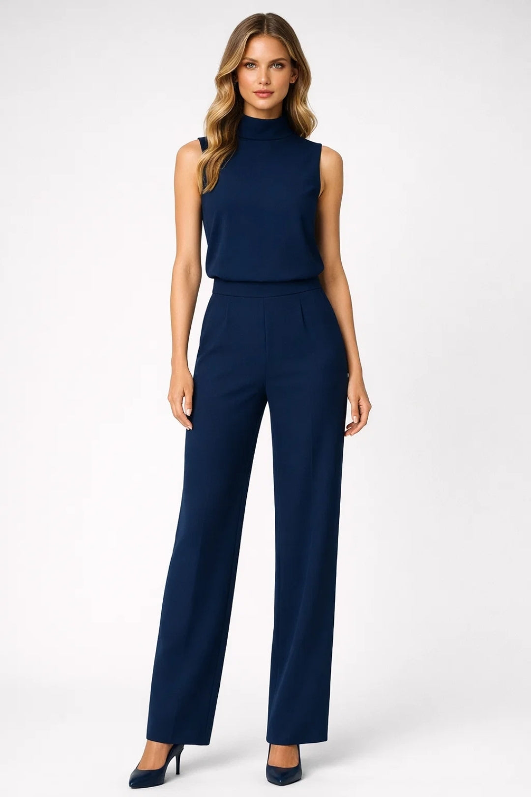 Damen-Set | Ärmelloses Top &amp; weite Hose | Elegantes