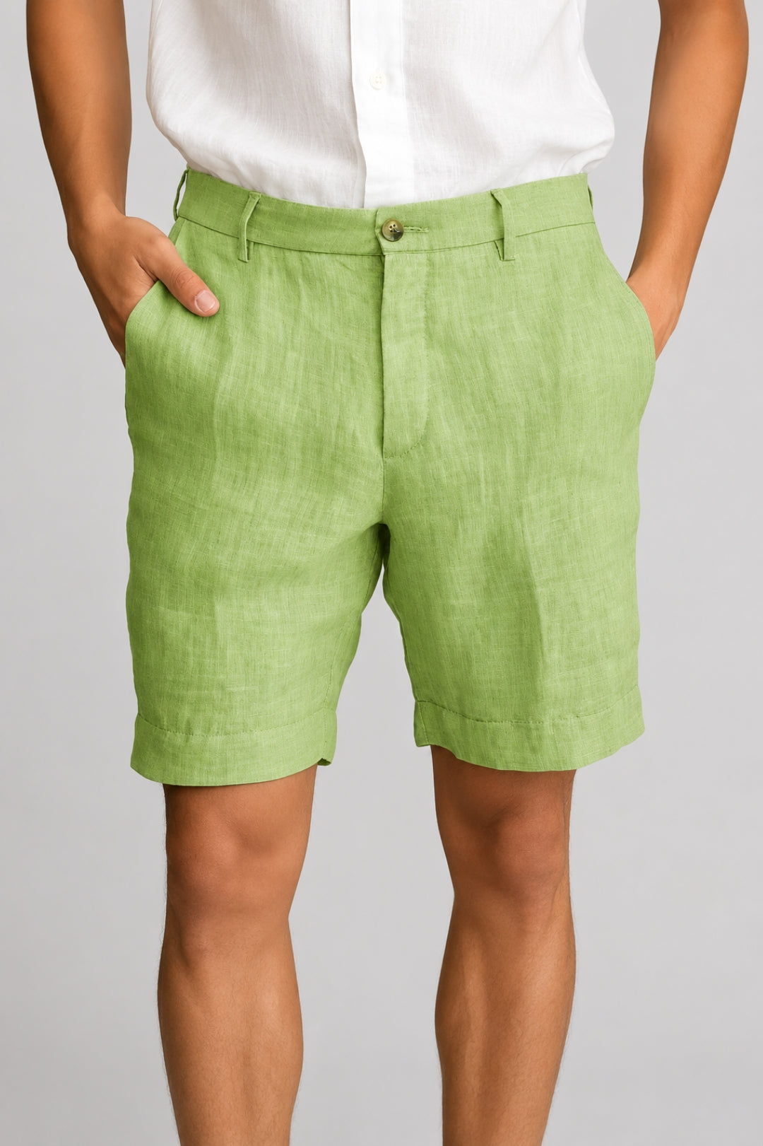 Herren Shorts | Straight | Mit Knopf | Sommer