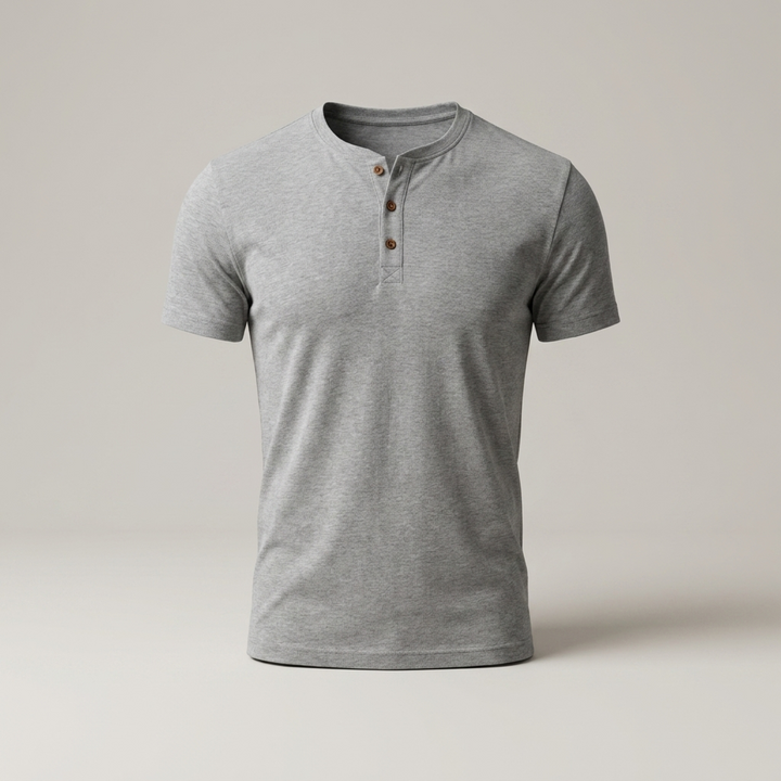 Wilfried | Klassisches Herren Kurzarm Henleyshirt