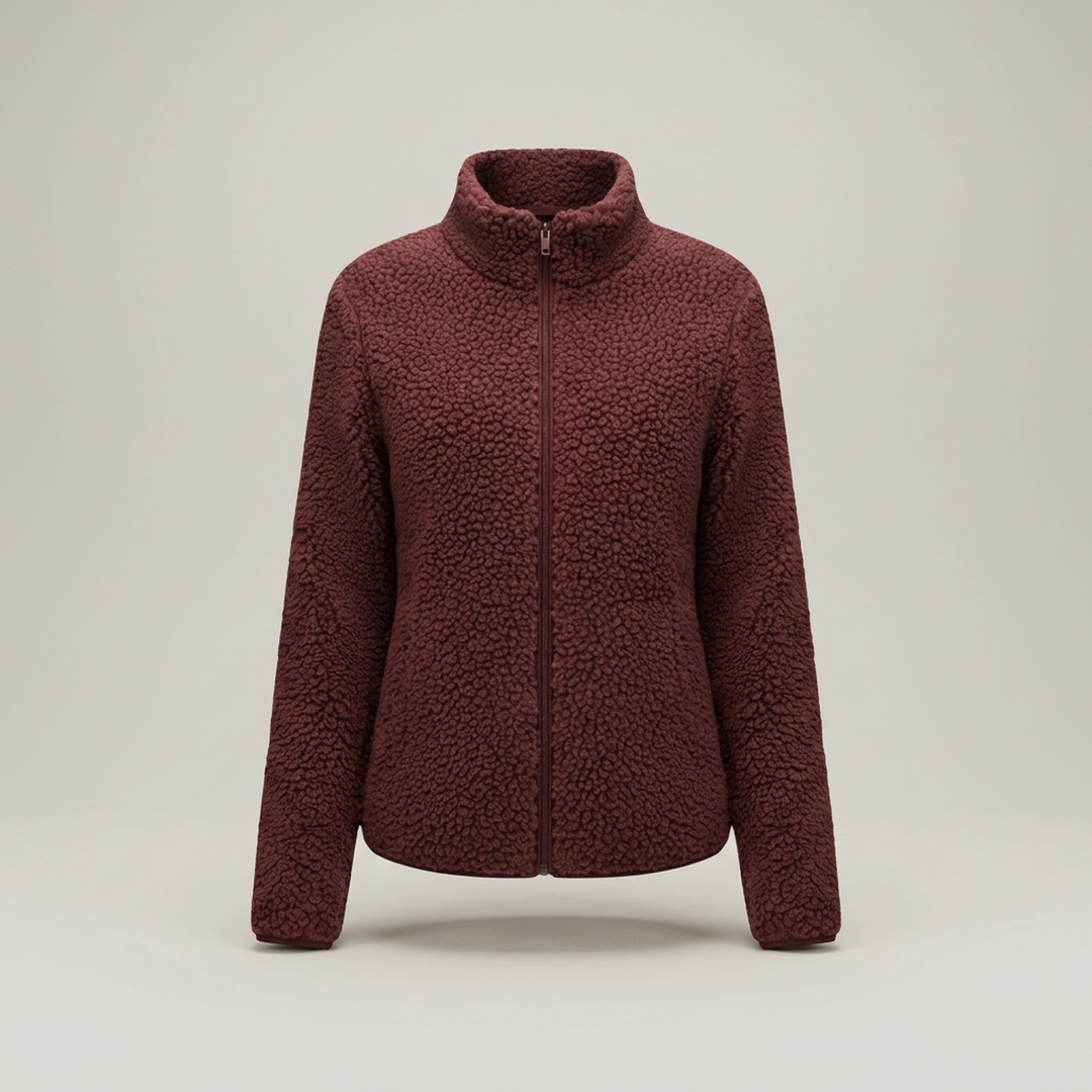 Anja | Damen Fleecejacke mit Stehkragen