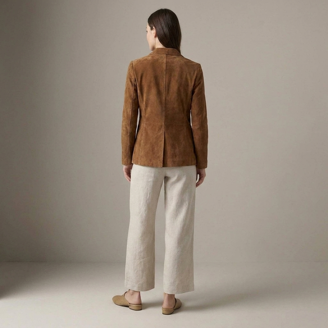 Alexandra | Damen Vintage Blazer mit Knopfleiste