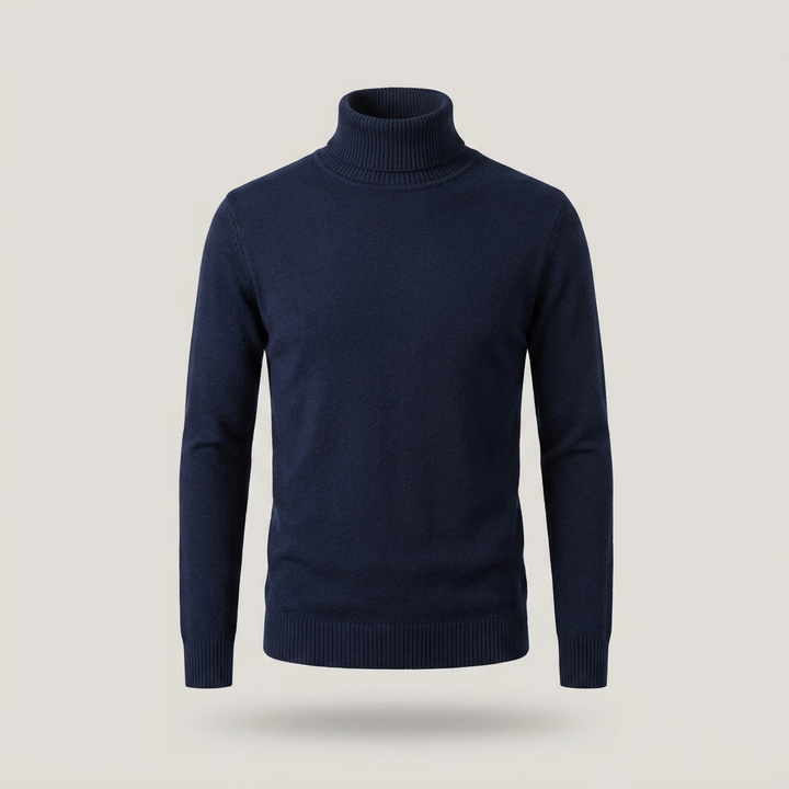 Arnold | Herren Klassischer Gerippter Rollkragenpullover