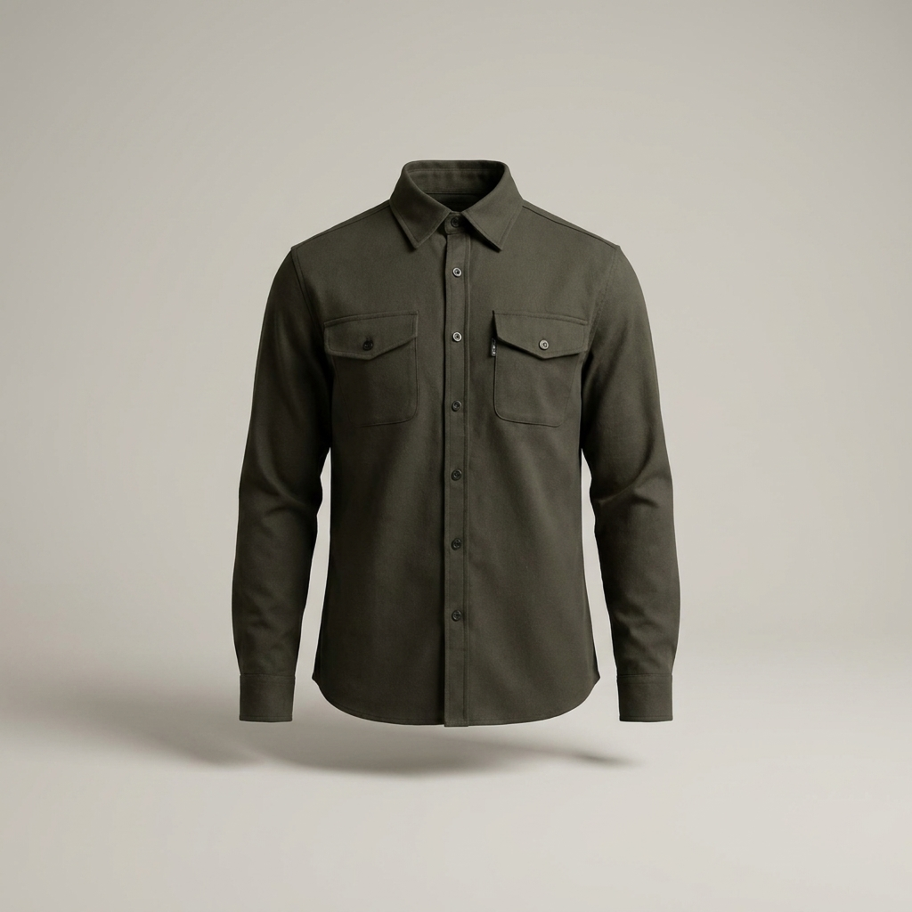 Adrian | Klassische Herren Hemdjacke mit Brusttaschen