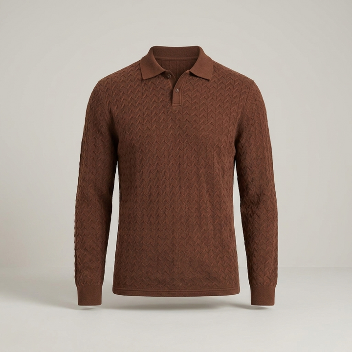 Justus | Herren Strukturmuster Langarmpullover