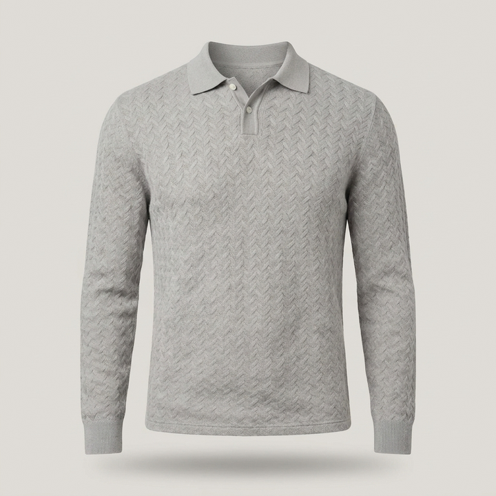 Justus | Herren Strukturmuster Langarmpullover