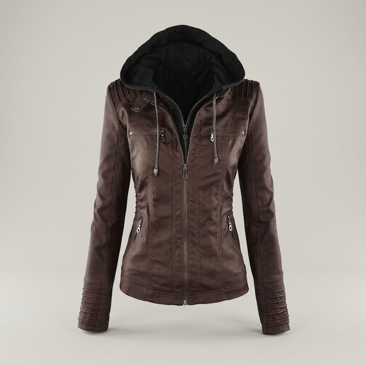 Lydia | Taillierte Damenjacke mit Kapuze