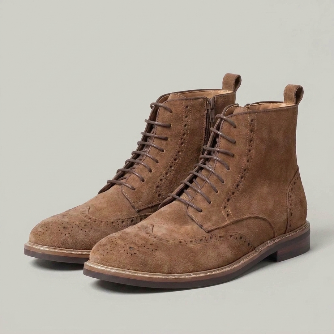 Viktor | Klassische Herren Brogue Schnürstiefeletten
