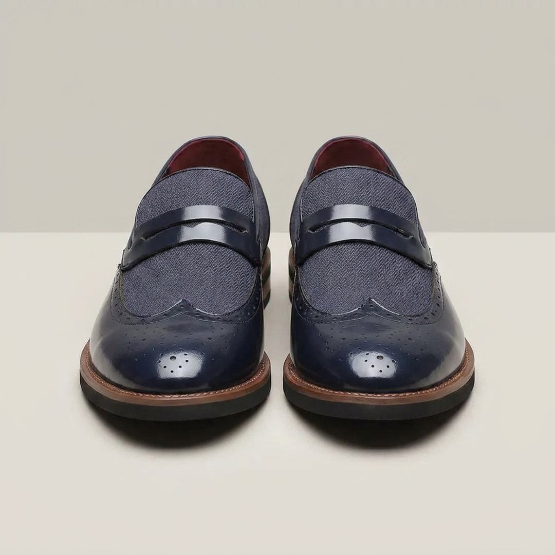 Bernward | Herren Klassische Loafer Brogue Schuhe