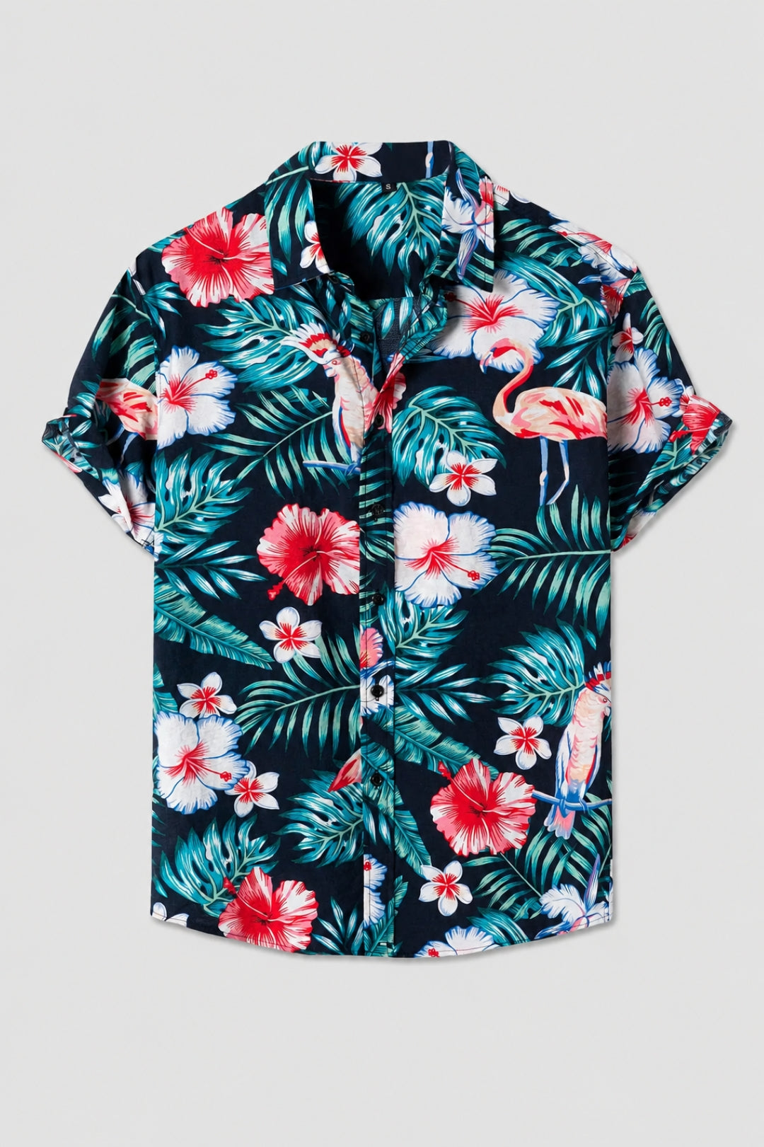 Herren Shirt | Kurzarm | Blumenmuster | Sommer