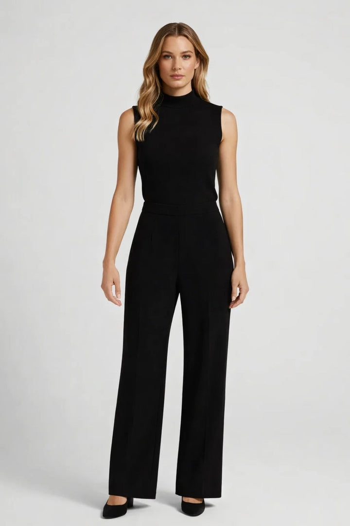 Damen-Set | Ärmelloses Top &amp; weite Hose | Elegantes
