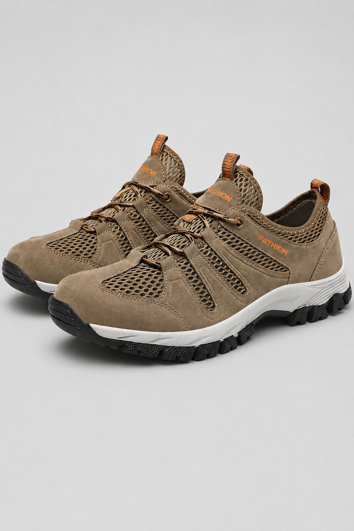 Damen-Sneaker mit bequemer Passform | Durchbrochenes Mesh, Schnellschnürung, rutschfeste Sohle