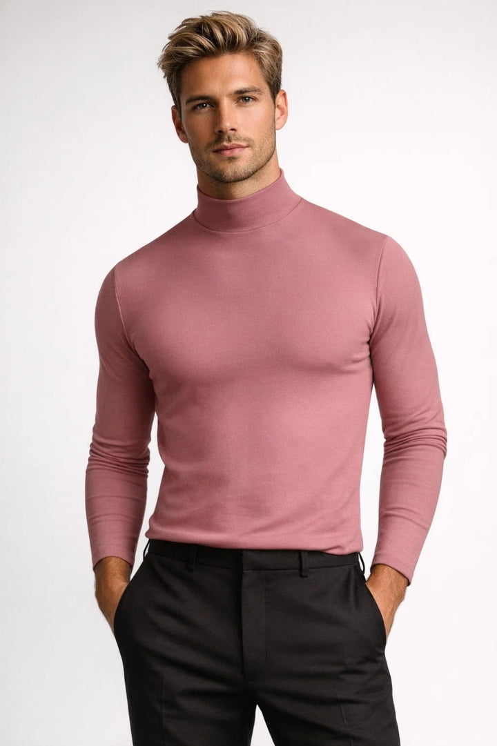 Rollkragenpullover Herren | Feinstrick | Slim Fit | Für Übergangszeit