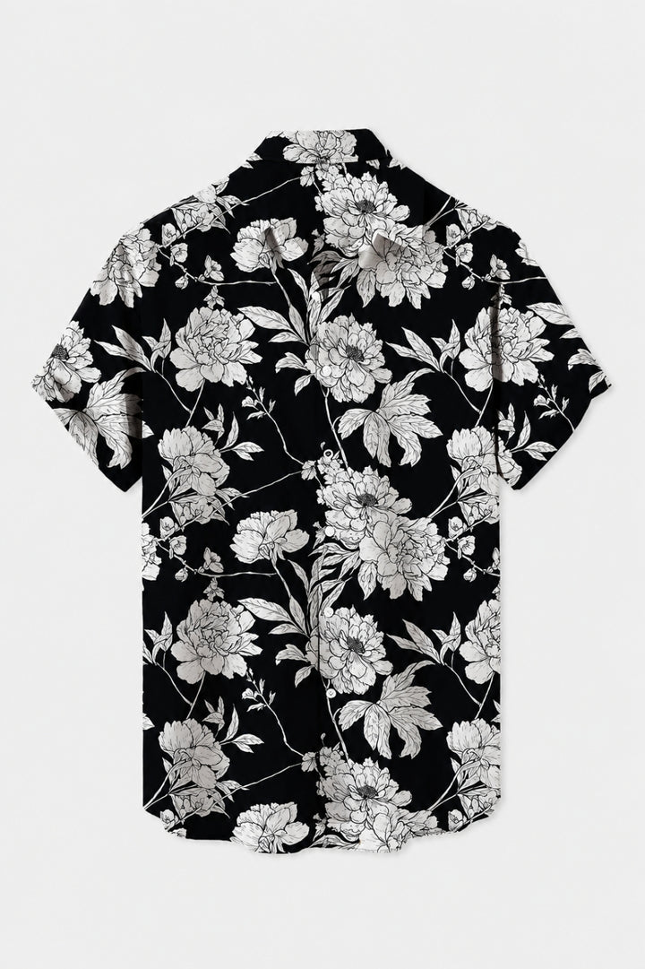 Herren Shirt | Tropenmuster | Kurzarm | Sommer