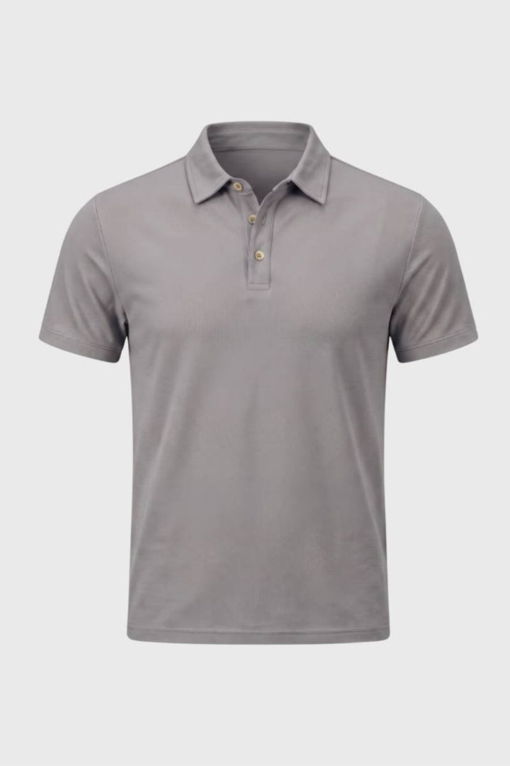 Herren-Poloshirt, Regular Fit | Beiges Kurzarmhemd mit klassischem Kragen