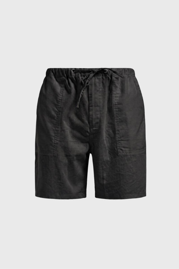 Herren-Cargo-Shorts | Elastischer Bund &amp; Taschen | Weiß