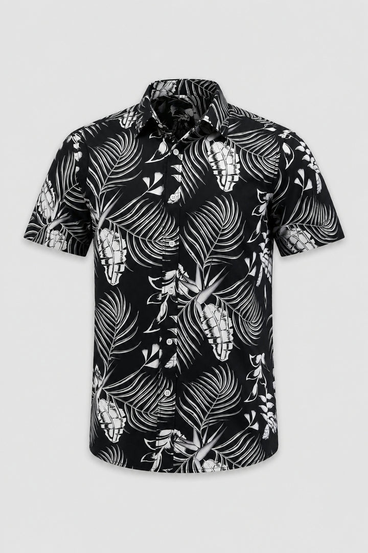 Herren Shirt | Hawaiianisches Muster | Resort-Stil | Sommer