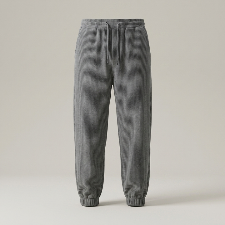 Rico | Herren Strukturierte Freizeithose mit Kordelzug
