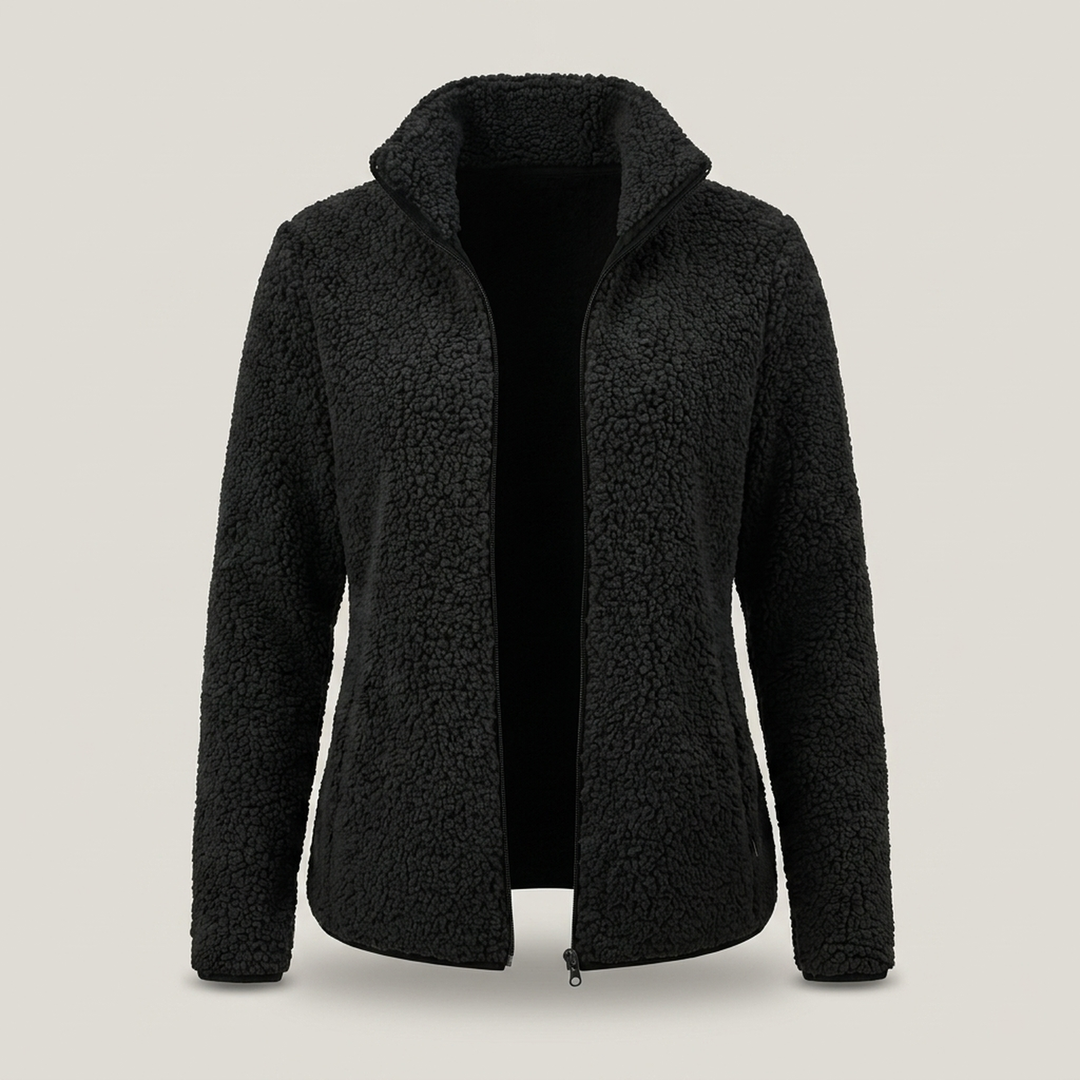 Anja | Damen Fleecejacke mit Stehkragen