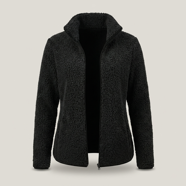 Anja | Damen Fleecejacke mit Stehkragen