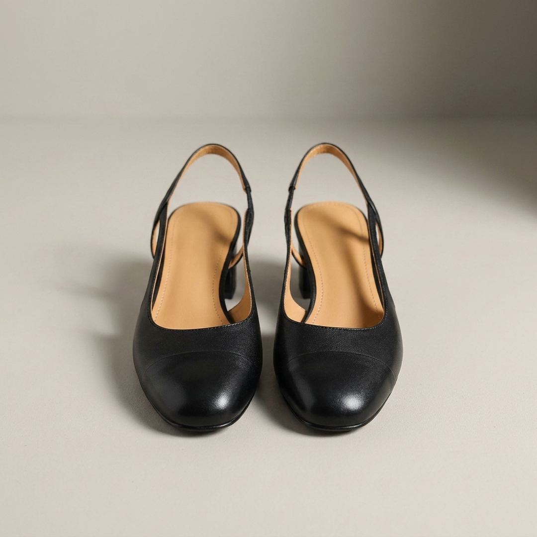 Viola | Elegante Damen Slingpumps mit Blockabsatz