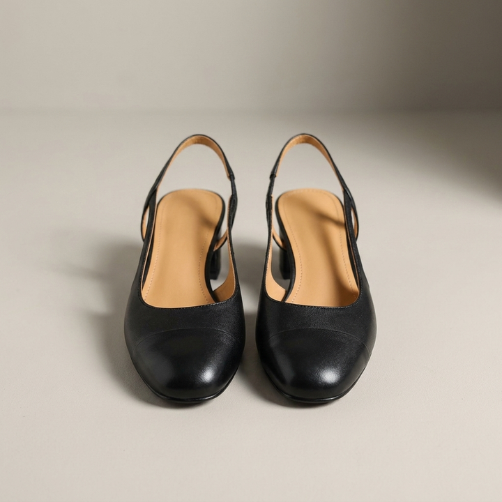 Viola | Elegante Damen Slingpumps mit Blockabsatz