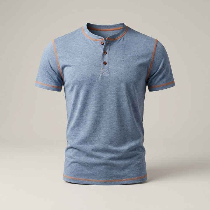 Armin | Herren Langarm Henley-Shirt für Freizeit