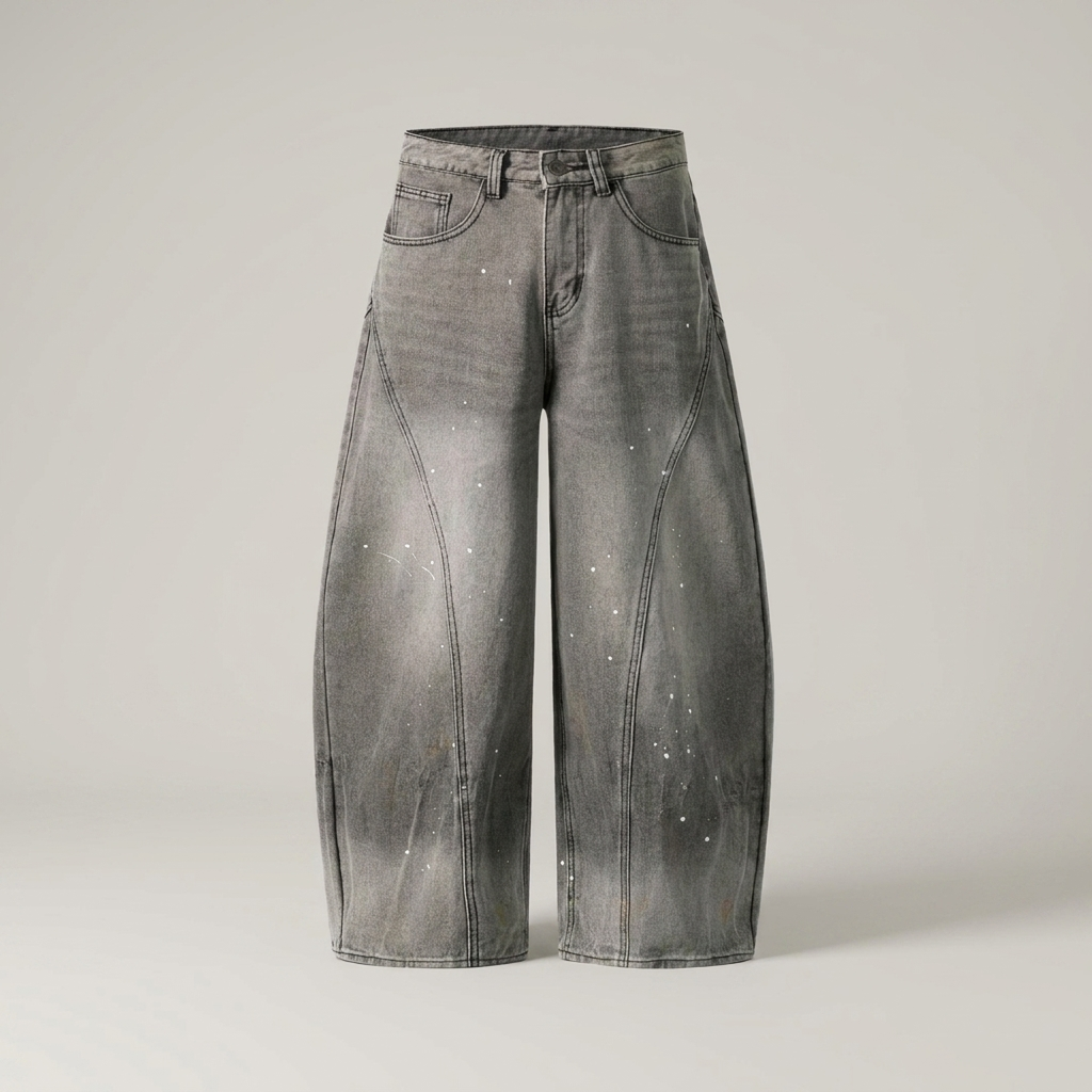 Jule | Damen High Waist Baggy Jeanshose