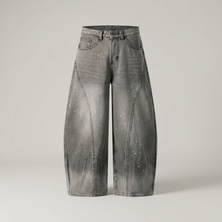 Jule | Damen High Waist Baggy Jeanshose