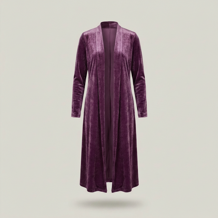 Carola | Damen Langer Offener Longcardigan