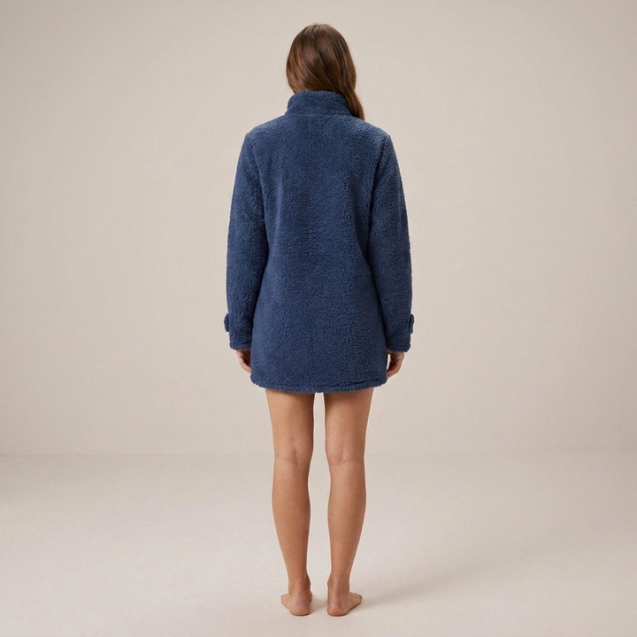 Alfrada | Damenjacke mit Stehkragen und Reißverschluss Fleecejacke