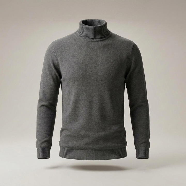 Arnold | Herren Klassischer Gerippter Rollkragenpullover