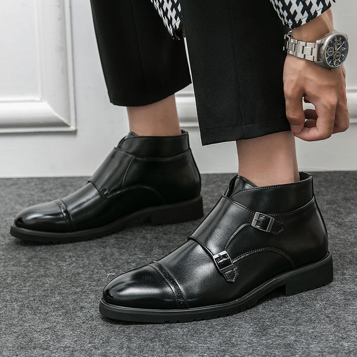Roland | Klassische Herren Doppel Schnallenstiefeletten