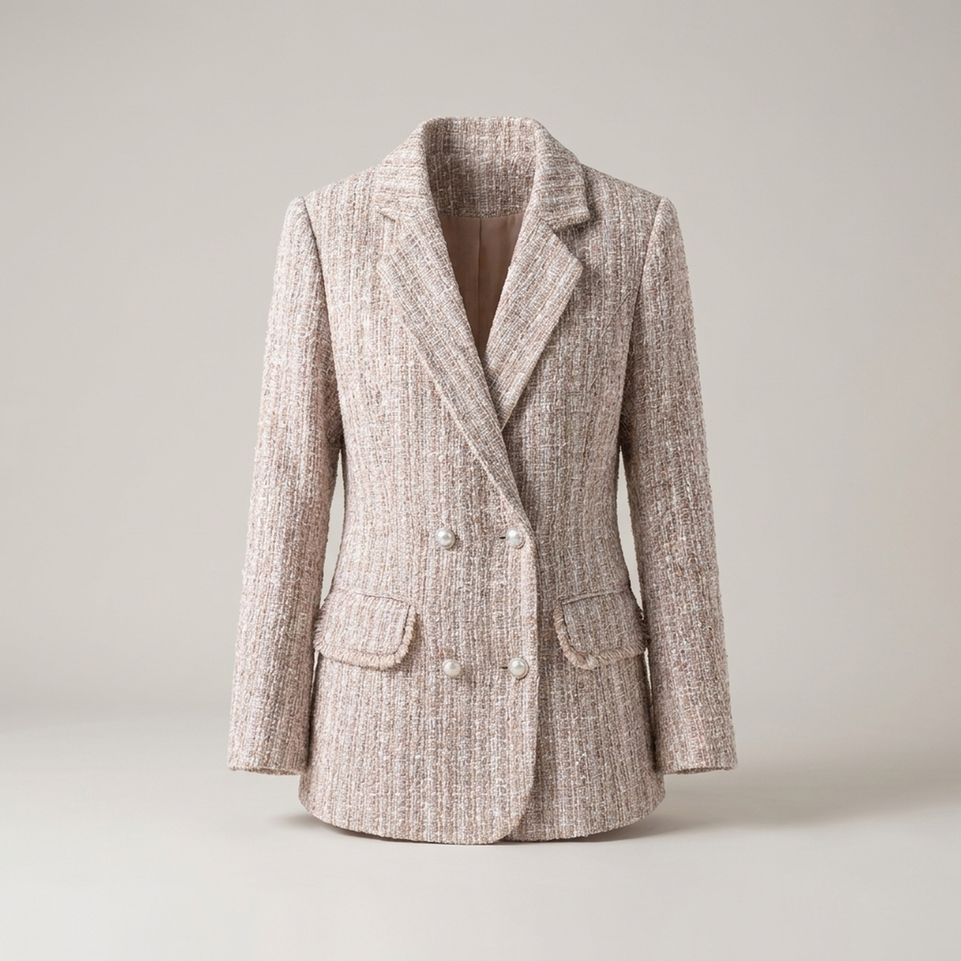 Erentrud | Damen Blazer mit Reverskragen und Perlmuttknöpfen