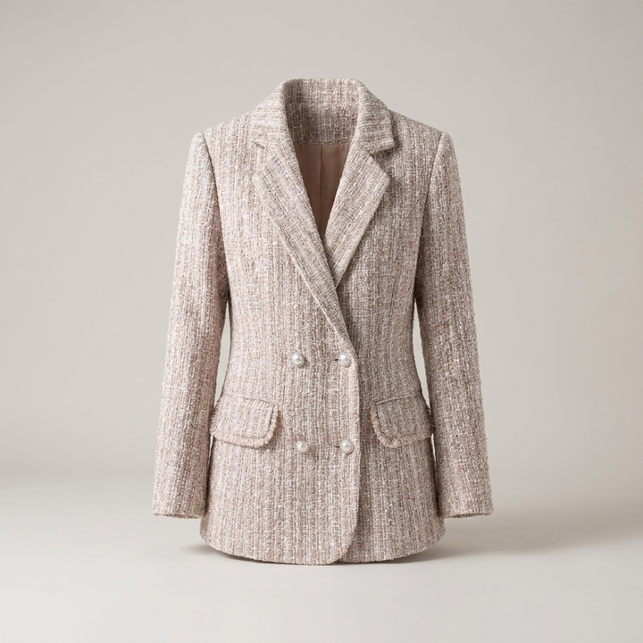 Erentrud | Damen Blazer mit Reverskragen und Perlmuttknöpfen