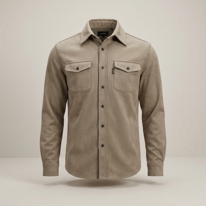 Adrian | Klassische Herren Hemdjacke mit Brusttaschen