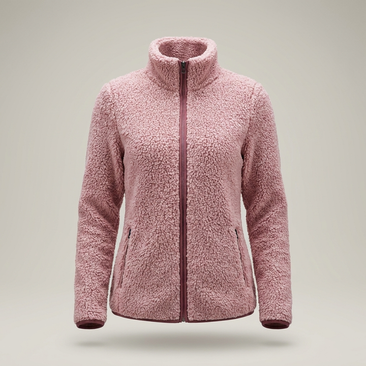 Anja | Damen Fleecejacke mit Stehkragen
