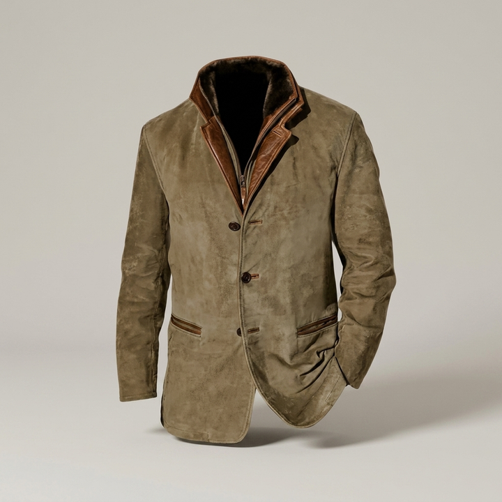 Benjamin | Herren Gefütterte Jacke mit Knopfleiste