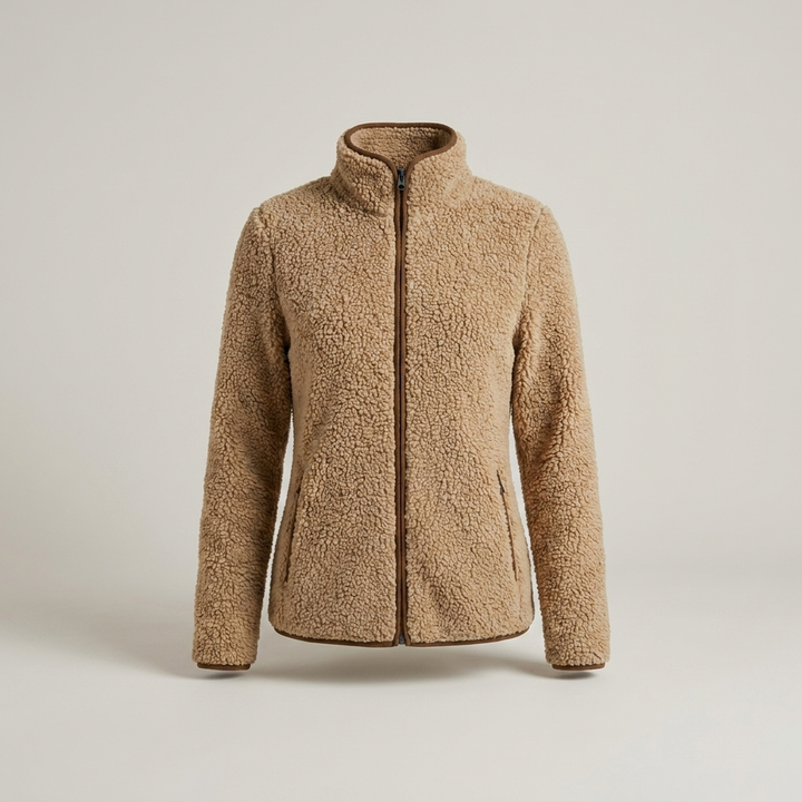 Anja | Damen Fleecejacke mit Stehkragen