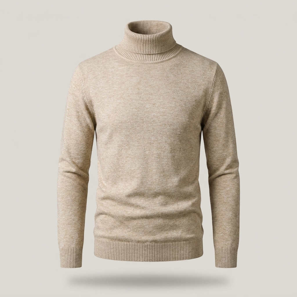 Arnold | Herren Klassischer Gerippter Rollkragenpullover