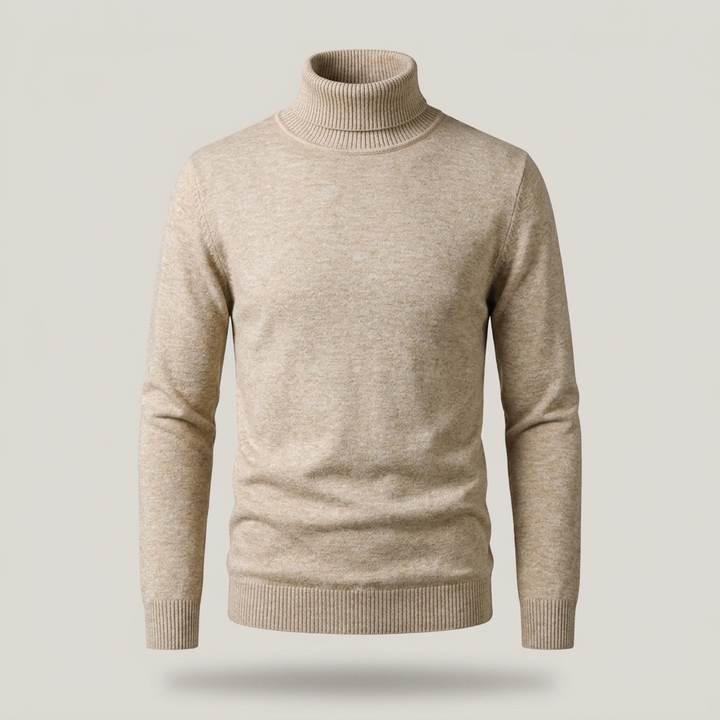 Arnold | Herren Klassischer Gerippter Rollkragenpullover