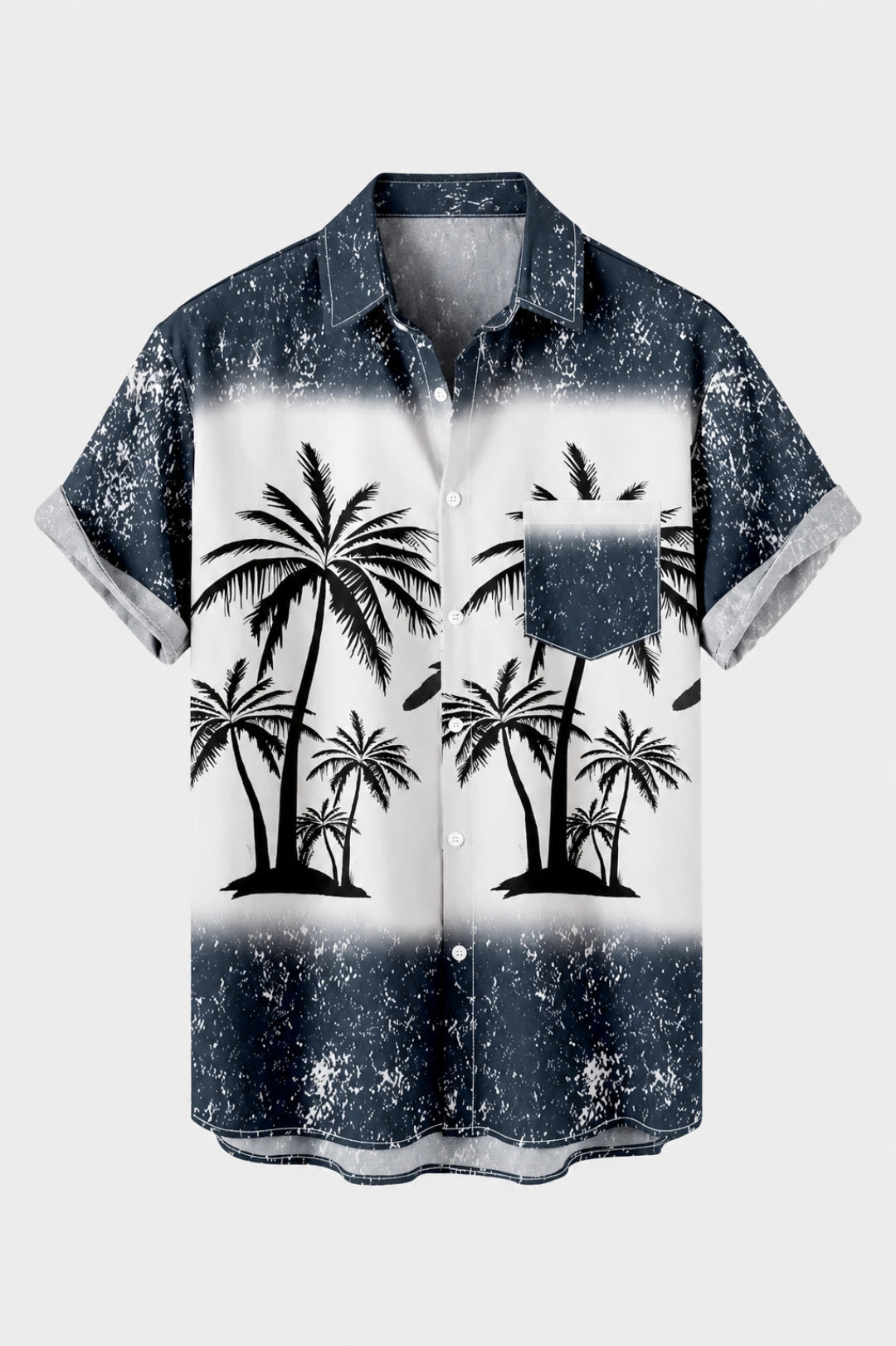 Herren Shirt | Tropenmuster | Kurzarm | Sommer