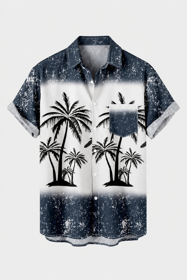 Herren Shirt | Tropenmuster | Kurzarm | Sommer