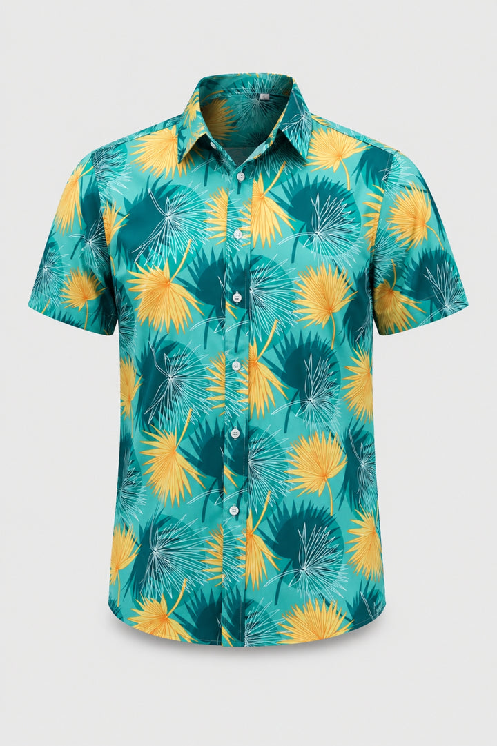 Herren Shirt | Hawaiianisches Muster | Resort-Stil | Sommer